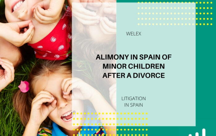 Alimony in Spain of minor children after a divorce