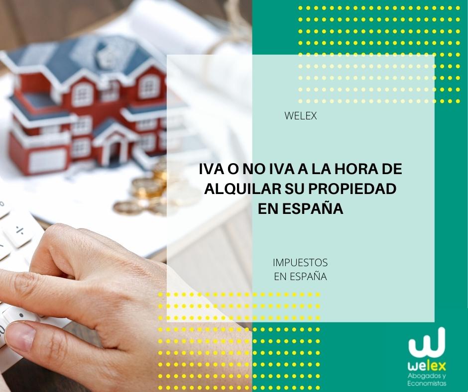 IVA alquilar propiedad España