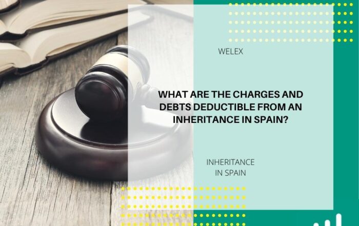 What are the charges and debts deductible from an inheritance in Spain?