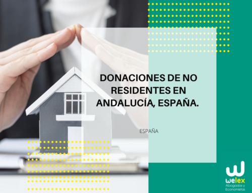 Donaciones de no residentes en Andalucía, España.