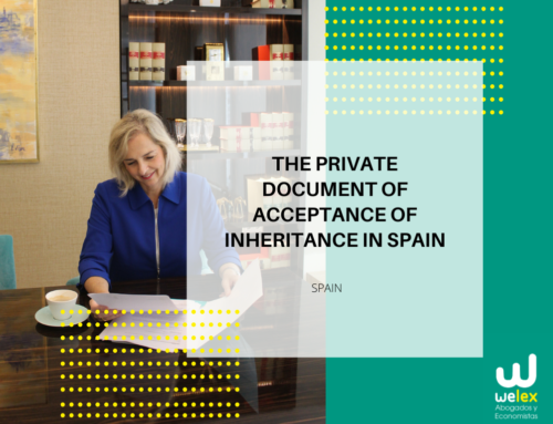 The private document of Acceptance of Inheritance in Spain