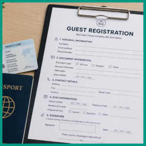La loi vous oblige à identifier et à enregistrer chaque personne qui séjourne dans votre logement